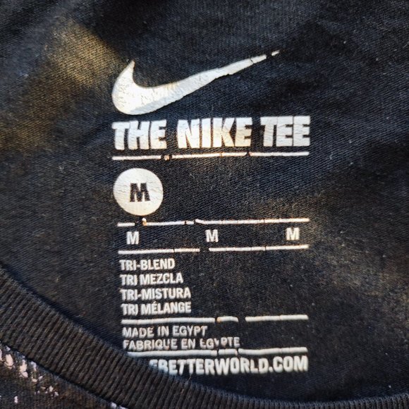 The Nike Tee shadow design black T-shirt women's size M - Picture 4 of 4